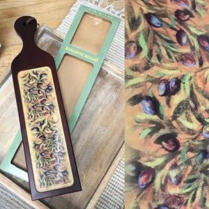 Glass Olive Florentine Cutting Baguette Board